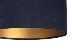 Hängelampen|Esszimmer Lampen*BPS Koncept Pendelleuchte Blau Gold Stoff Esstisch Lampe