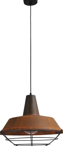 Masterlight Pendelleuchte Braun Antik Ziergitter Ø45cm PRATO< Hängelampen|Esszimmer Lampen