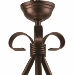 Hängelampen|Esszimmer Lampen*Lamkur Pendelleuchte Braun Metall Esstisch Rustikal 3xE27