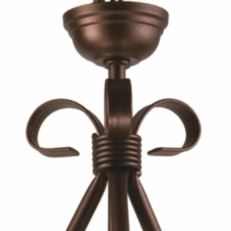 Hängelampen|Esszimmer Lampen*Lamkur Pendelleuchte Braun Metall Esstisch Rustikal 3xE27