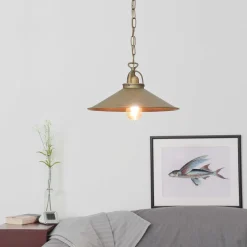 Giovanni Battista Pendelleuchte Bronze Antik Groß Handarbeit< Hängelampen|Esszimmer Lampen