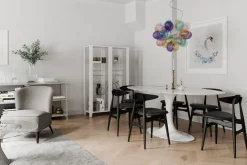 Hängelampen|Wohnzimmerlampen*By Rydéns Pendelleuchte Bunt B: 50 cm H: max. 120 cm Glas Metall 8x G9