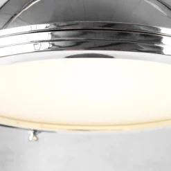 Invicta Interior Pendelleuchte Ø45cm Industrie Wohnzimmerlampe Chrom< Hängelampen|Industrie Lampen