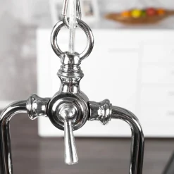 Invicta Interior Pendelleuchte Ø45cm Industrie Wohnzimmerlampe Chrom< Hängelampen|Industrie Lampen