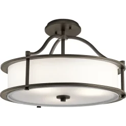 Hängelampen|Wohnzimmerlampen*Elstead Pendelleuchte CORDA Bronze Ø46cm verstellbar Lampe