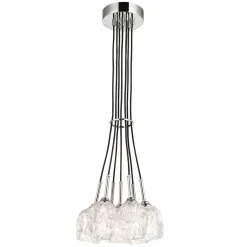 Elstead Pendelleuchte DARINA in Nickel kürzbar Ø33cm Lampe< Hängelampen|Wohnzimmerlampen