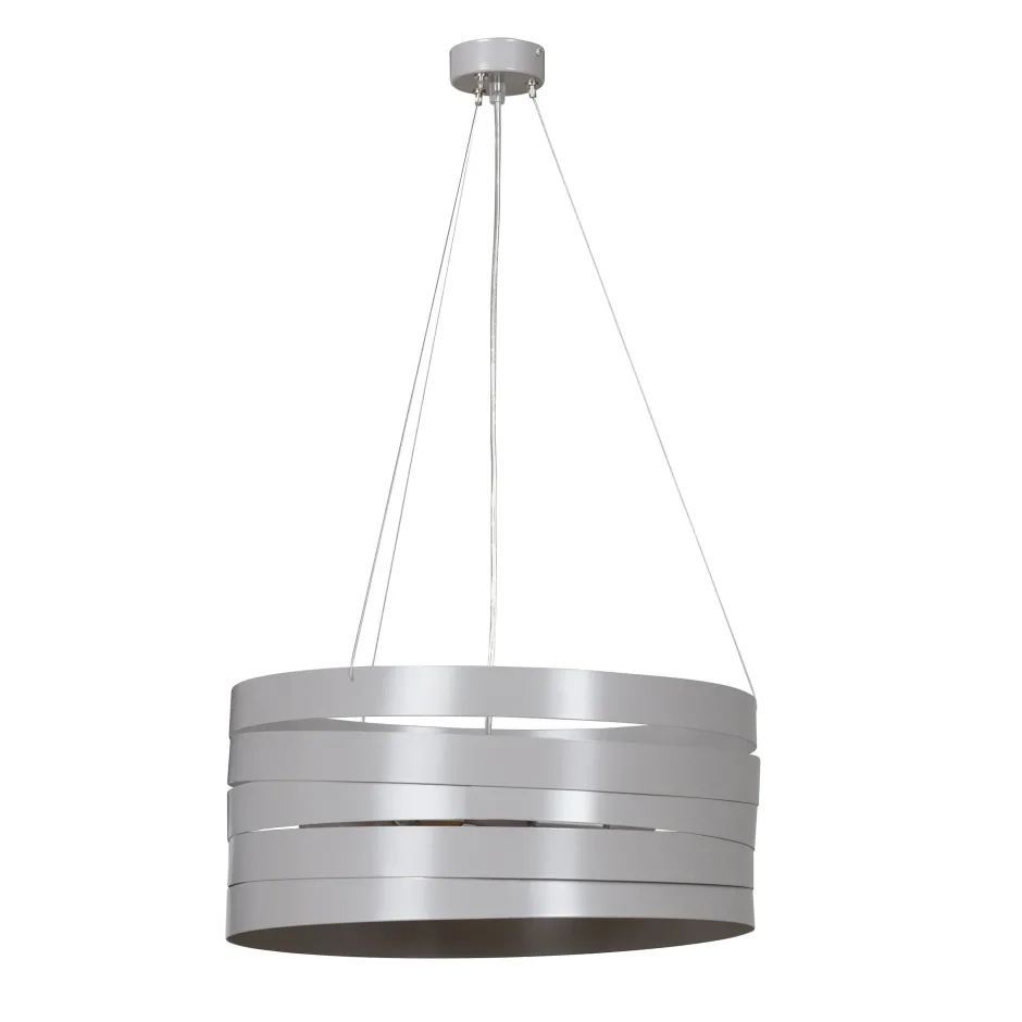 Emibig Pendelleuchte DONNA Grau verstellbar Metall Ø45cm< Hängelampen|Esszimmer Lampen