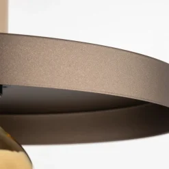 Hängelampen|Bürolampen*TK Lighting Pendelleuchte E27 Ø30 cm rund Sandgrau Braun Vintage