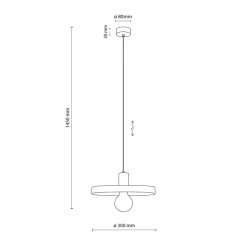 Hängelampen|Bürolampen*TK Lighting Pendelleuchte E27 Ø30 cm rund Sandgrau Braun Vintage