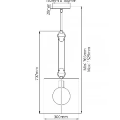 Elstead Pendelleuchte E27 B: 30 cm H: max. 152,9 cm verstellbar< Bürolampen|Wohnzimmerlampen