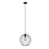Hängelampen|Esszimmer Lampen*Searchlight Pendelleuchte E27 D: 30 cm Schwarz Metall Retro
