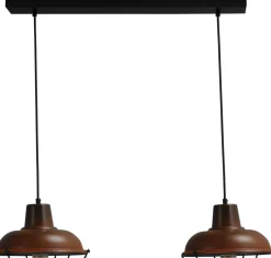 Hängelampen|Industrie Lampen*Masterlight Pendelleuchte E27 DI PANNA in Rost Braun