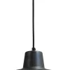 Industrie Lampen|Vintage Lampen*Masterlight Pendelleuchte E27 DI PANNA in Schwarz Roter Metall Optik