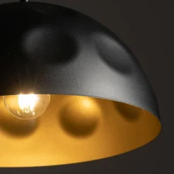 Nowodvorski Pendelleuchte E27 in Schwarz Gold matt Ø 50 cm< Schlafzimmer Lampen|Feuchtraumleuchten