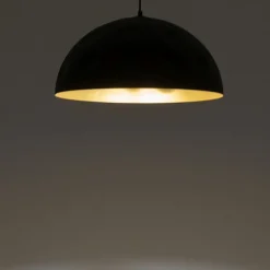 Nowodvorski Pendelleuchte E27 in Schwarz Gold matt Ø 50 cm< Schlafzimmer Lampen|Feuchtraumleuchten