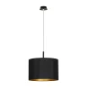 Schlafzimmer Lampen|Stofflampen*Nowodvorski Pendelleuchte E27 in Schwarz Gold Stoffschirm Ø 45 cm