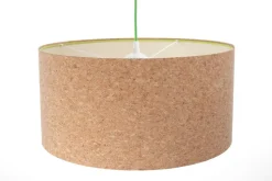 BPS Koncept Pendelleuchte E27 rund Ø 40 cm Kork Modern Boho< Moderne Lampen|Wohnzimmerlampen