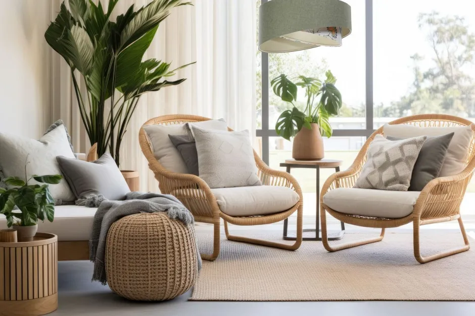 Bürolampen|Schlafzimmer Lampen*BPS Koncept Pendelleuchte E27 rund Ø 45 cm Grün Weiß Floral Stoffschirm