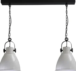 Industrie Lampen|Vintage Lampen*Masterlight Pendelleuchte E27 Weiß Industrie Stil