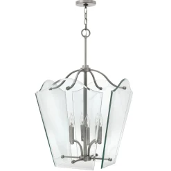 Elstead Pendelleuchte EDDA Glas Ø51cm verstellbar Lampe< Moderne Lampen|Designerlampen