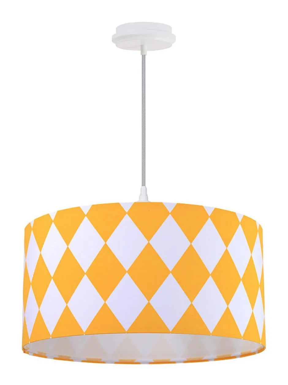 BPS Koncept Pendelleuchte ERIK Weiß Orange rund Retro Esstisch< Hängelampen|Esszimmer Lampen