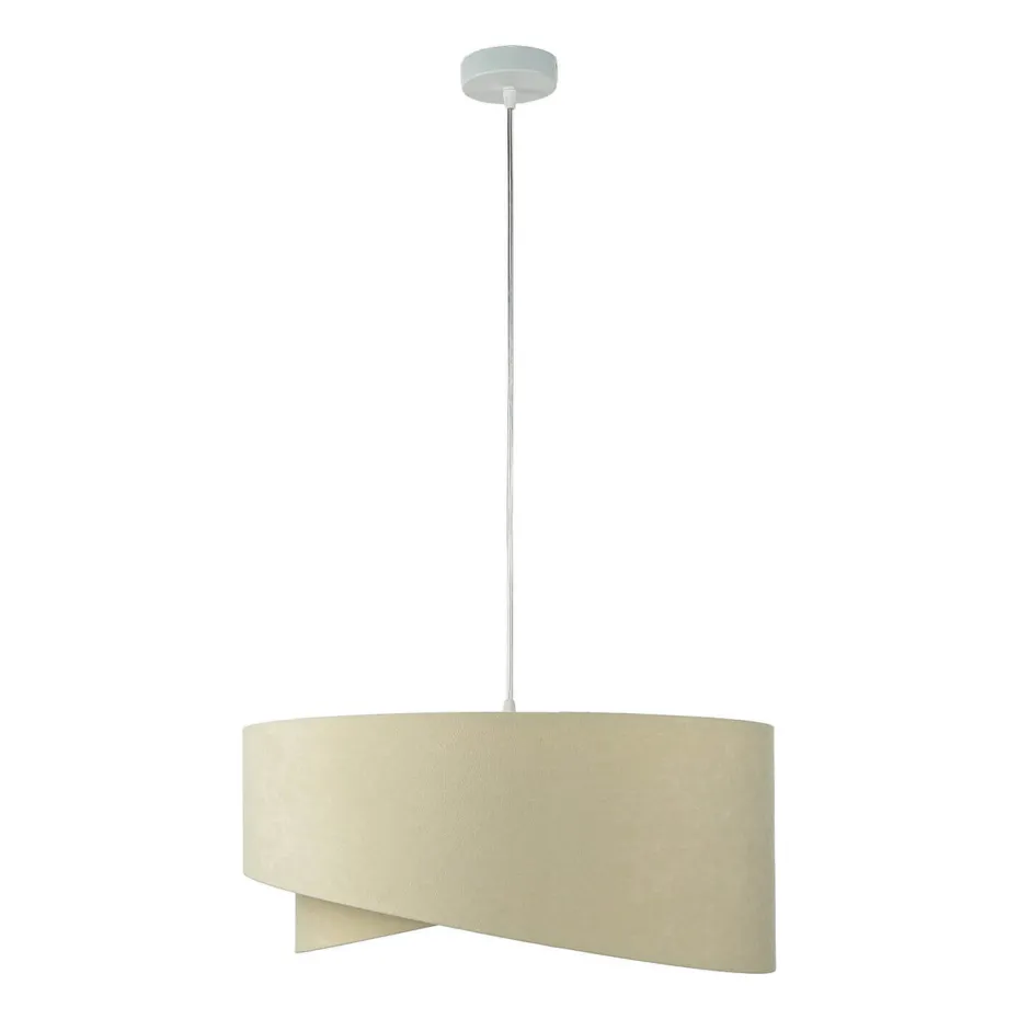 Hängelampen|Esszimmer Lampen*BPS Koncept Pendelleuchte Esstisch Creme Gold Stoff Lampe