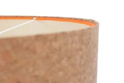 Hängelampen|Esszimmer Lampen*BPS Koncept Pendelleuchte Esstisch E27 Ø 50 cm Kork Modern Boho