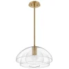 Hängelampen|Bürolampen*Elstead Pendelleuchte Esstisch Glas Ø 40,7 cm H: max. 106,6 cm E27