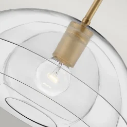 Hängelampen|Bürolampen*Elstead Pendelleuchte Esstisch Glas Ø 40,7 cm H: max. 106,6 cm E27