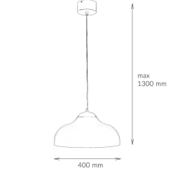 Luminex Pendelleuchte Esstisch Metall rund 40 cm Schwarz Gold< Moderne Lampen|Küchenlampen