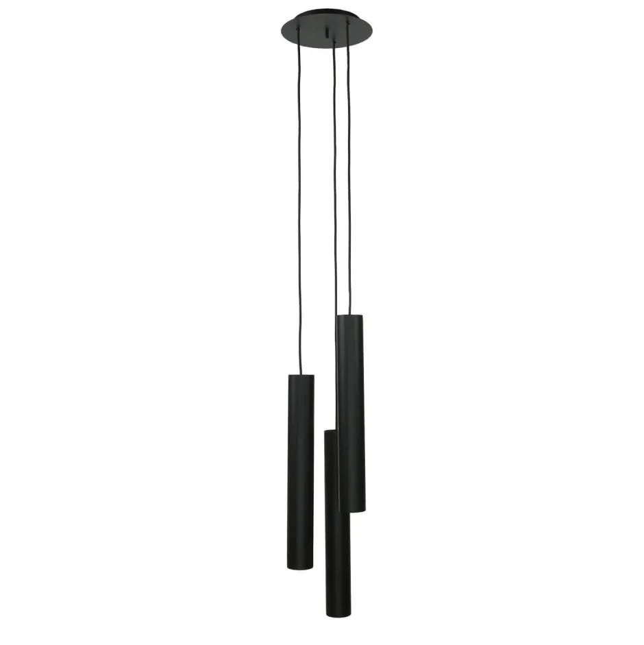 Moderne Lampen|Esszimmer Lampen*Easylight Pendelleuchte EYE Schwarz 3-flmg Wohnzimmer Lampe