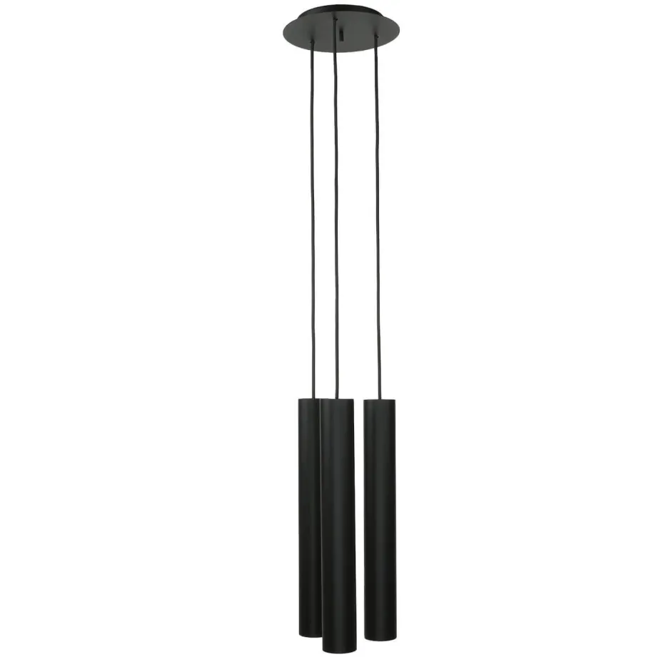 Moderne Lampen|Esszimmer Lampen*Easylight Pendelleuchte EYE Schwarz 3-flmg Wohnzimmer Lampe