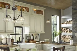 Elstead Pendelleuchte FELI Regenglas Ø56cm kürzbar Lampe< Industrie Lampen|Vintage Lampen