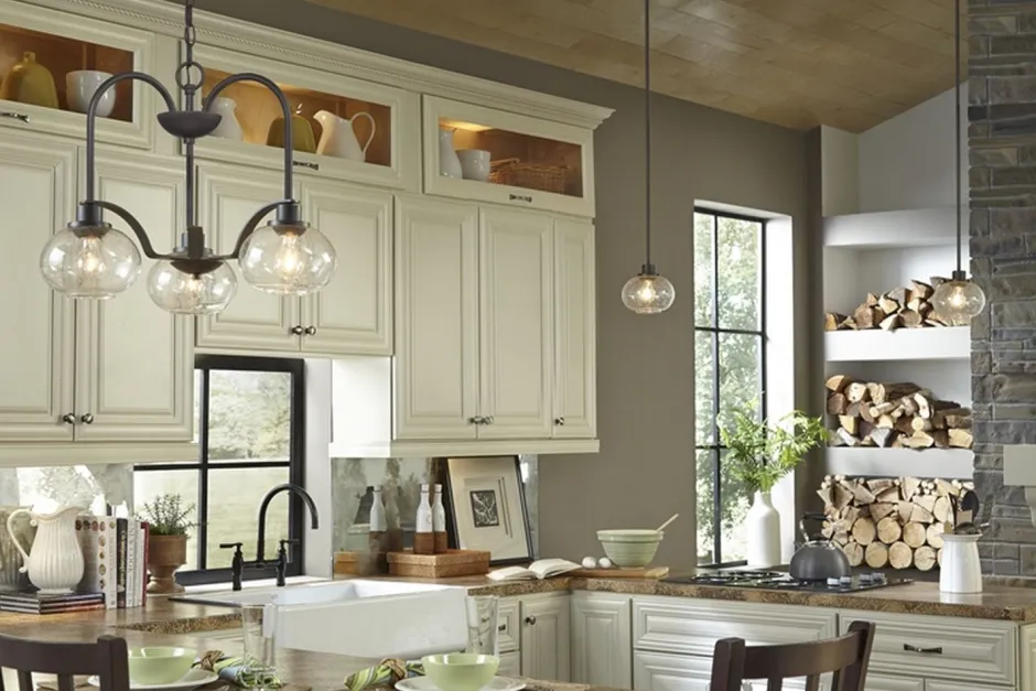 Elstead Pendelleuchte FELI Regenglas Ø56cm kürzbar Lampe< Industrie Lampen|Vintage Lampen