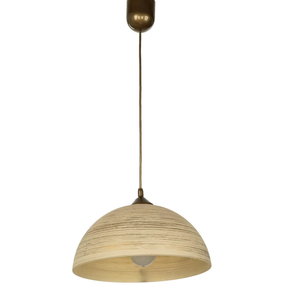 Lamkur Pendelleuchte FERA Gold Retro rund Esstisch< Hängelampen|Esszimmer Lampen