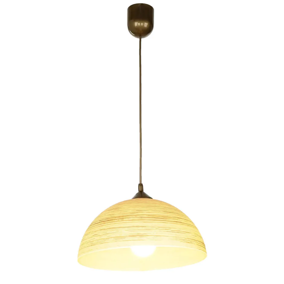 Lamkur Pendelleuchte FERA Gold Retro rund Esstisch< Hängelampen|Esszimmer Lampen