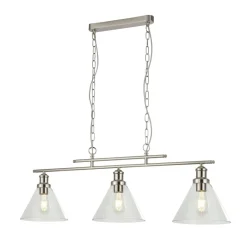 Searchlight Pendelleuchte 3-flammig E27 B: 95 cm Vintage Design< Hängelampen|Esszimmer Lampen