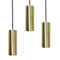 Giovanni Battista Pendelleuchte 3-flammig E27 Messing Eisen in Schwarz Bronze< Hängelampen|Bürolampen