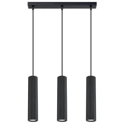 Sollux Pendelleuchte 3-flammig GU10 B: 45 cm Schwarz Modern BERTA< Hängelampen|Wohnzimmerlampen
