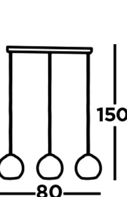 Searchlight Pendelleuchte 3-flammig in Messing Antik Bernstein E27< Hängelampen|Wohnzimmerlampen