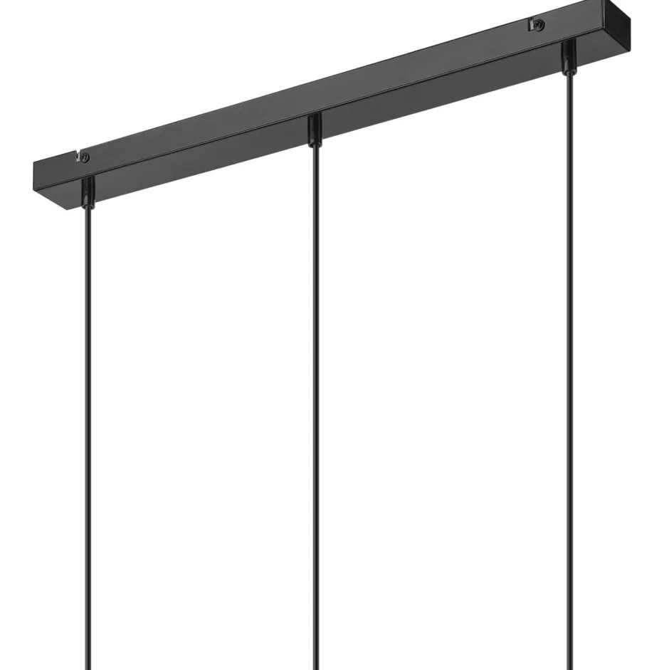 Lamkur Pendelleuchte 3-flammig Modern Schwarz Chrom E27 Metall< Bürolampen|Küchenlampen