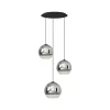 Nowodvorski Pendelleuchte 3-flammig Schwarz Chrom E27 Glas Metall< Hängelampen|Bürolampen
