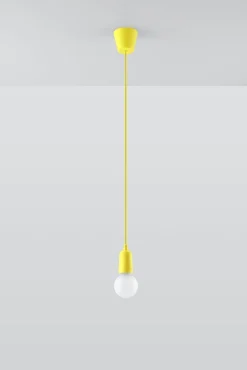 Sollux Pendelleuchte Gelb Retro vielseitig NESSA Wohnzimmer< Retro Lampen|Wohnzimmerlampen