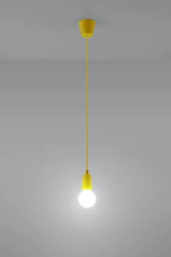 Sollux Pendelleuchte Gelb Retro vielseitig NESSA Wohnzimmer< Retro Lampen|Wohnzimmerlampen