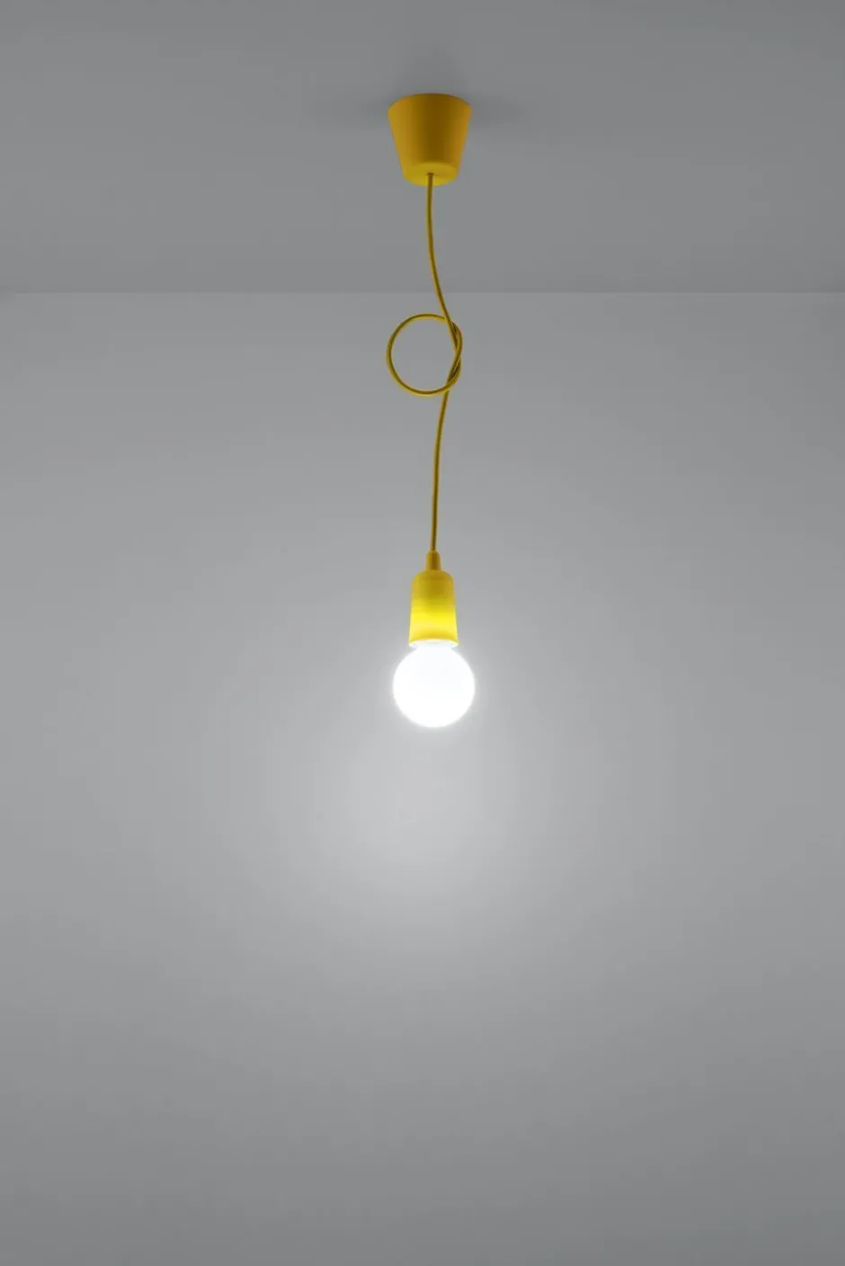 Sollux Pendelleuchte Gelb Retro vielseitig NESSA Wohnzimmer< Retro Lampen|Wohnzimmerlampen