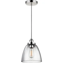 Elstead Pendelleuchte Glas Industrie Design verstellbar< Wohnzimmerlampen|Glaslampen