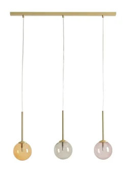 Bürolampen|Feuchtraumleuchten*ALDEX Pendelleuchte Glas Metall G9 in Gold Schwarz Bernstein