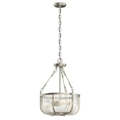 Elstead Pendelleuchte Glas Metall rund Ø 40,6 cm 3x E27 Vintage< Hängelampen|Bürolampen