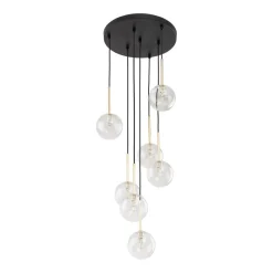 TK Lighting Pendelleuchte Glas Metall H: max. 97 cm verstellbar 7x G9< Hängelampen|Esszimmer Lampen