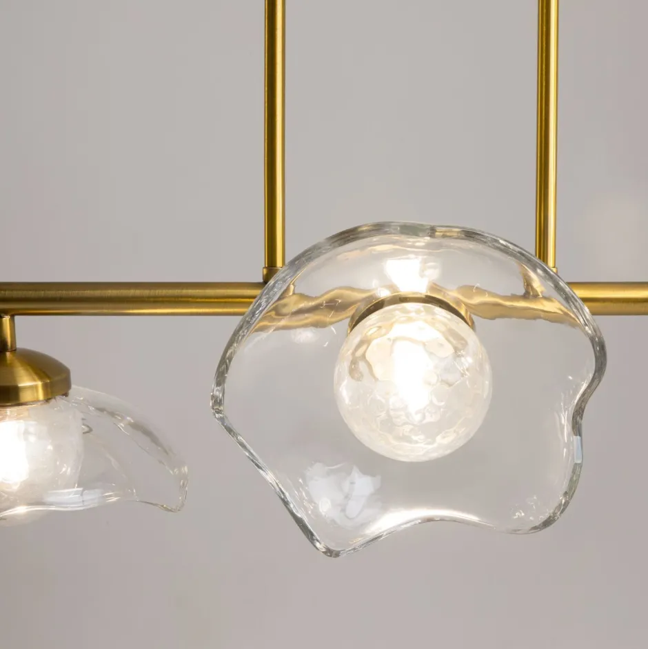 Maytoni Pendelleuchte Glas Metall G9 H: max. 84,4 cm in Messing< Hängelampen|Bürolampen